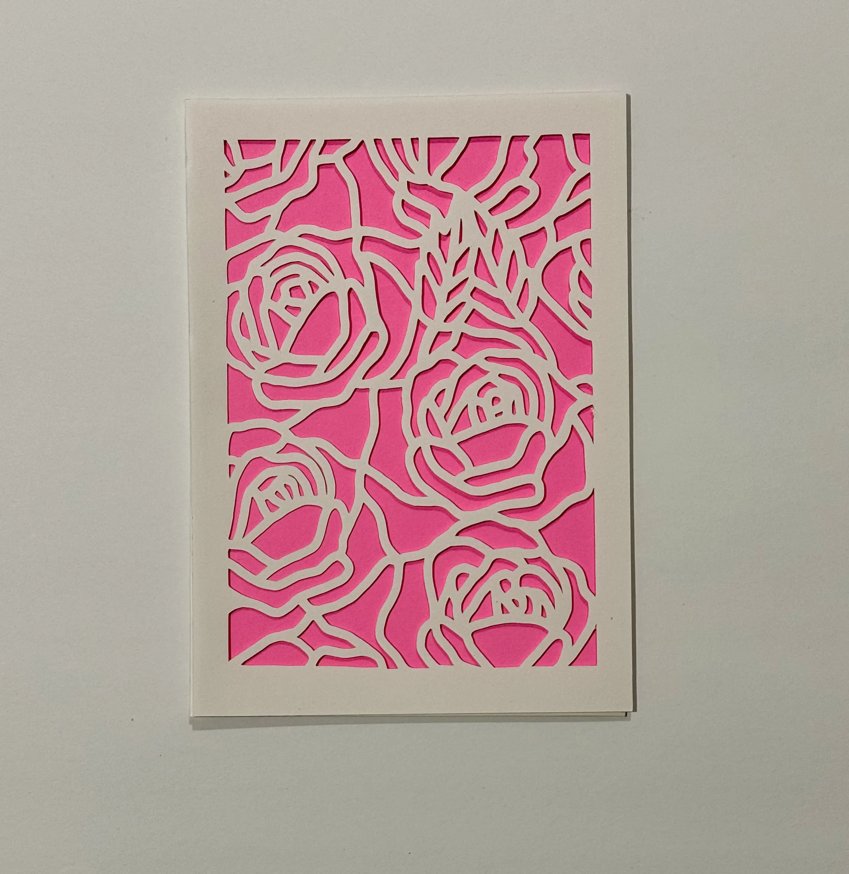 Pink Roses Card