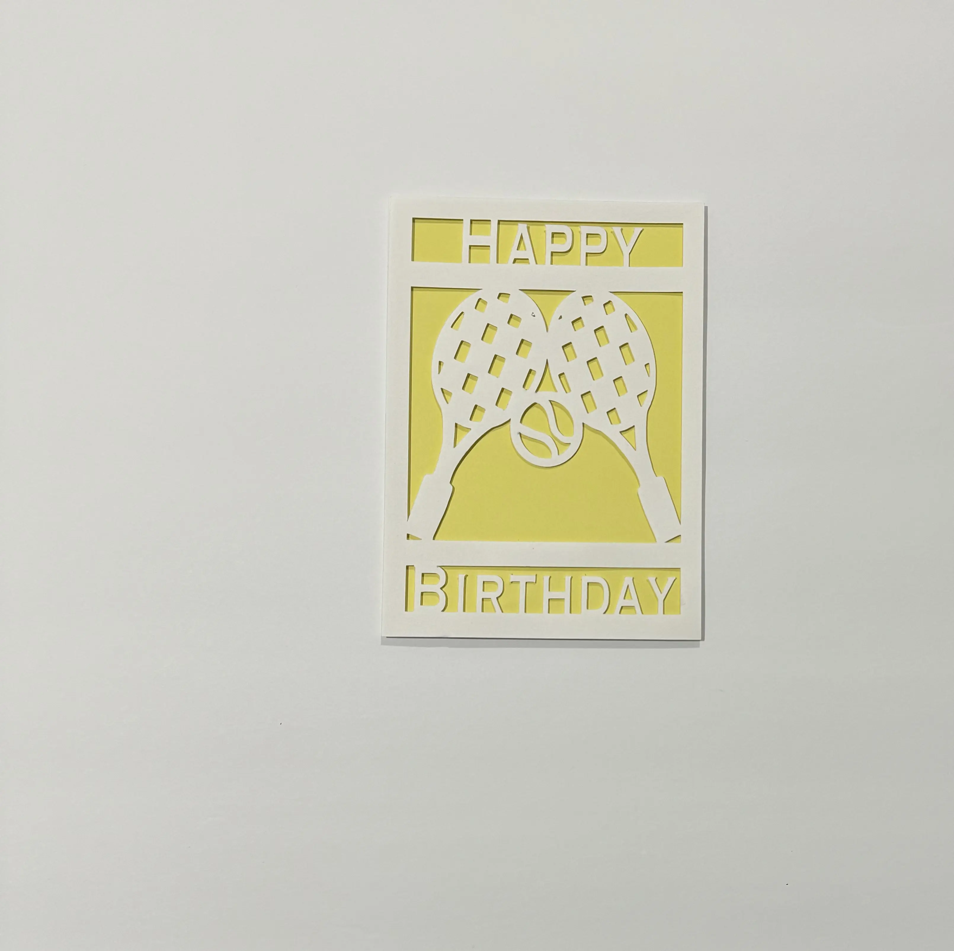 Tennis Birthday Card
