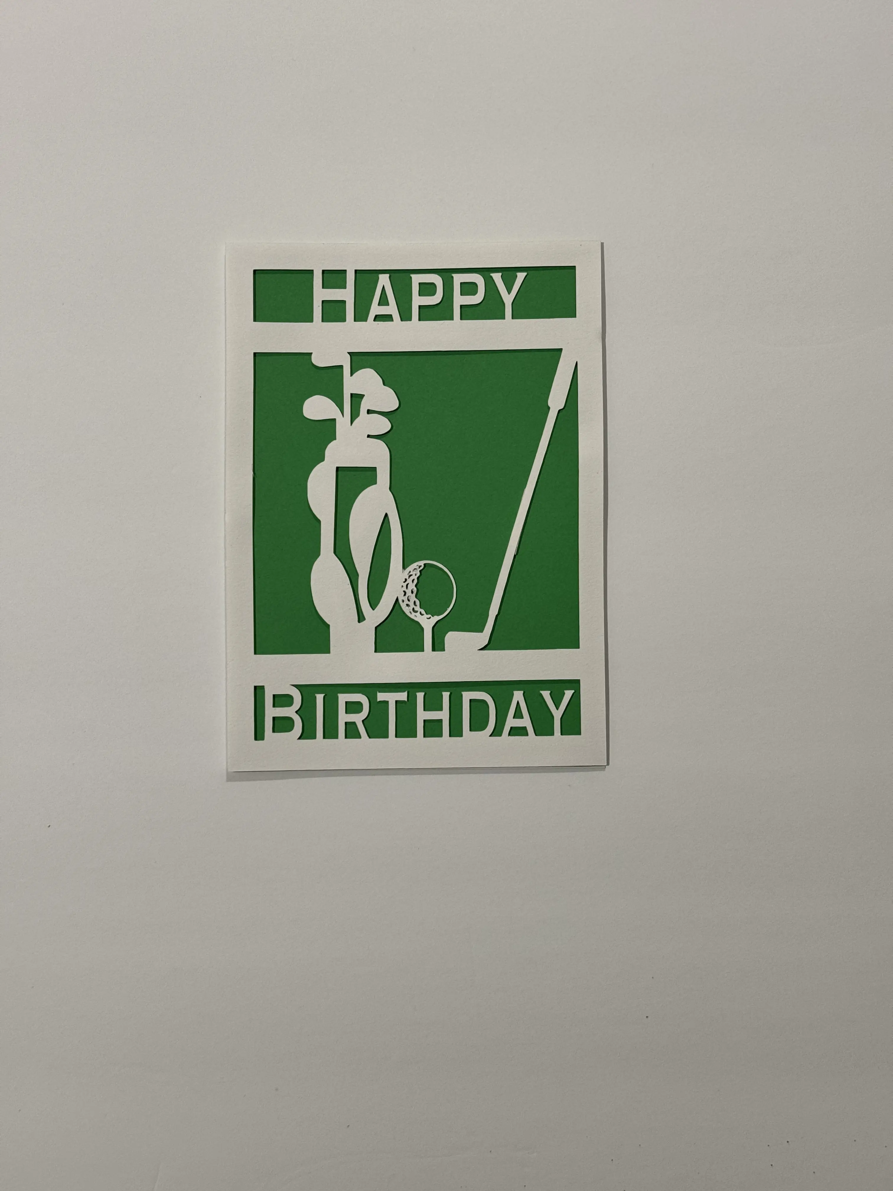 Golf Birthday Card