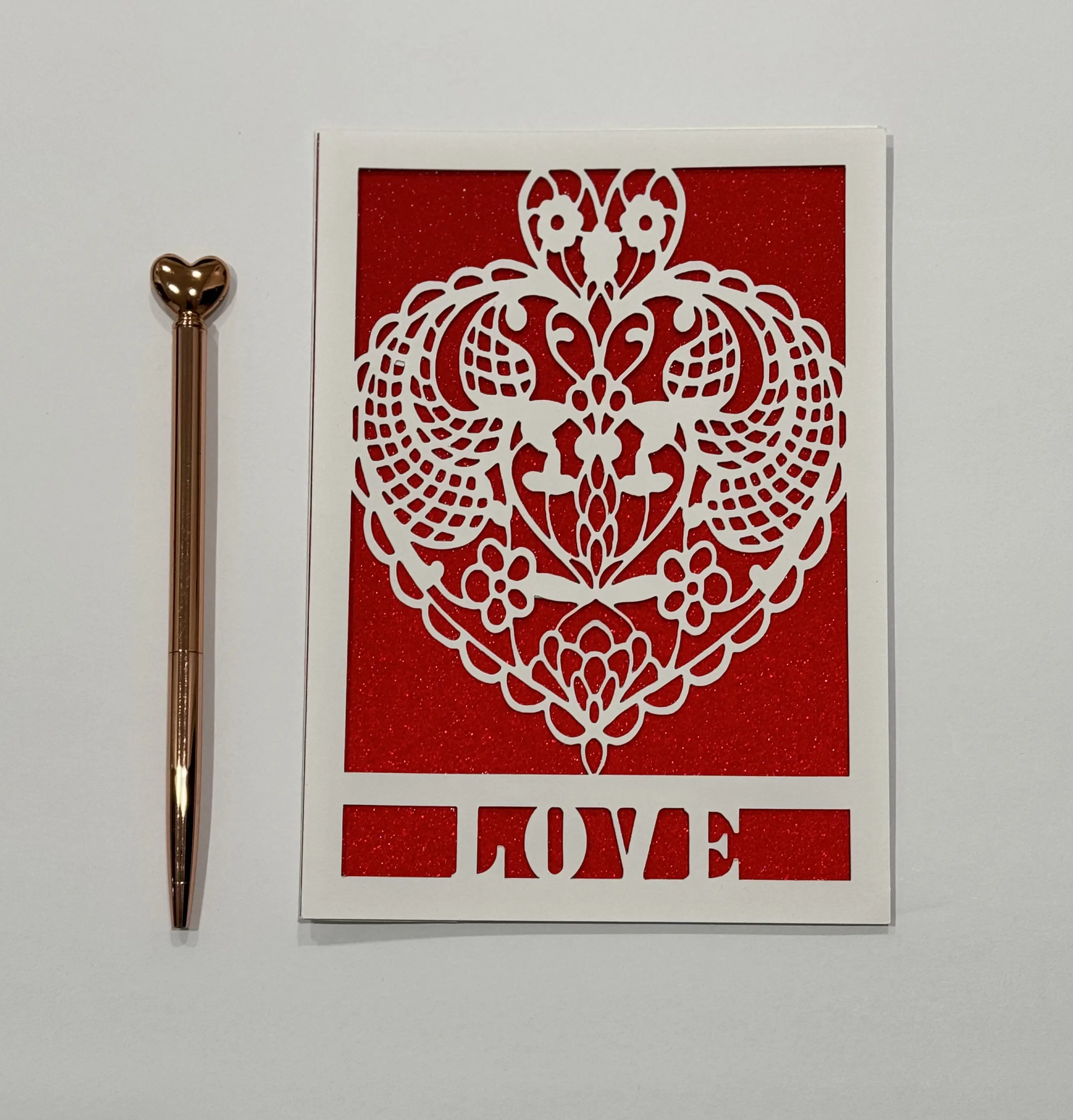 Rainbow Heart Love Card