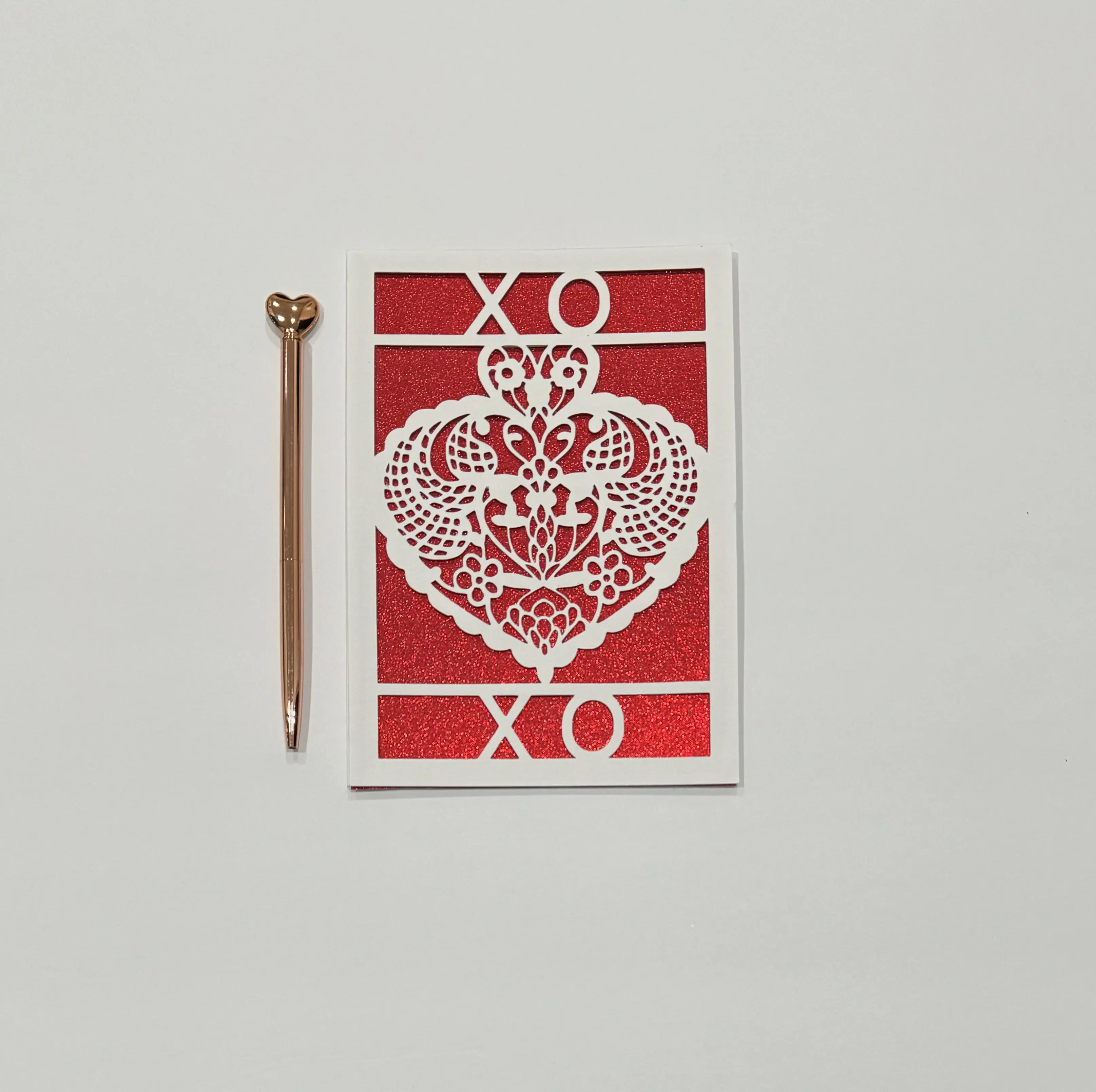 XO XO Heart Card