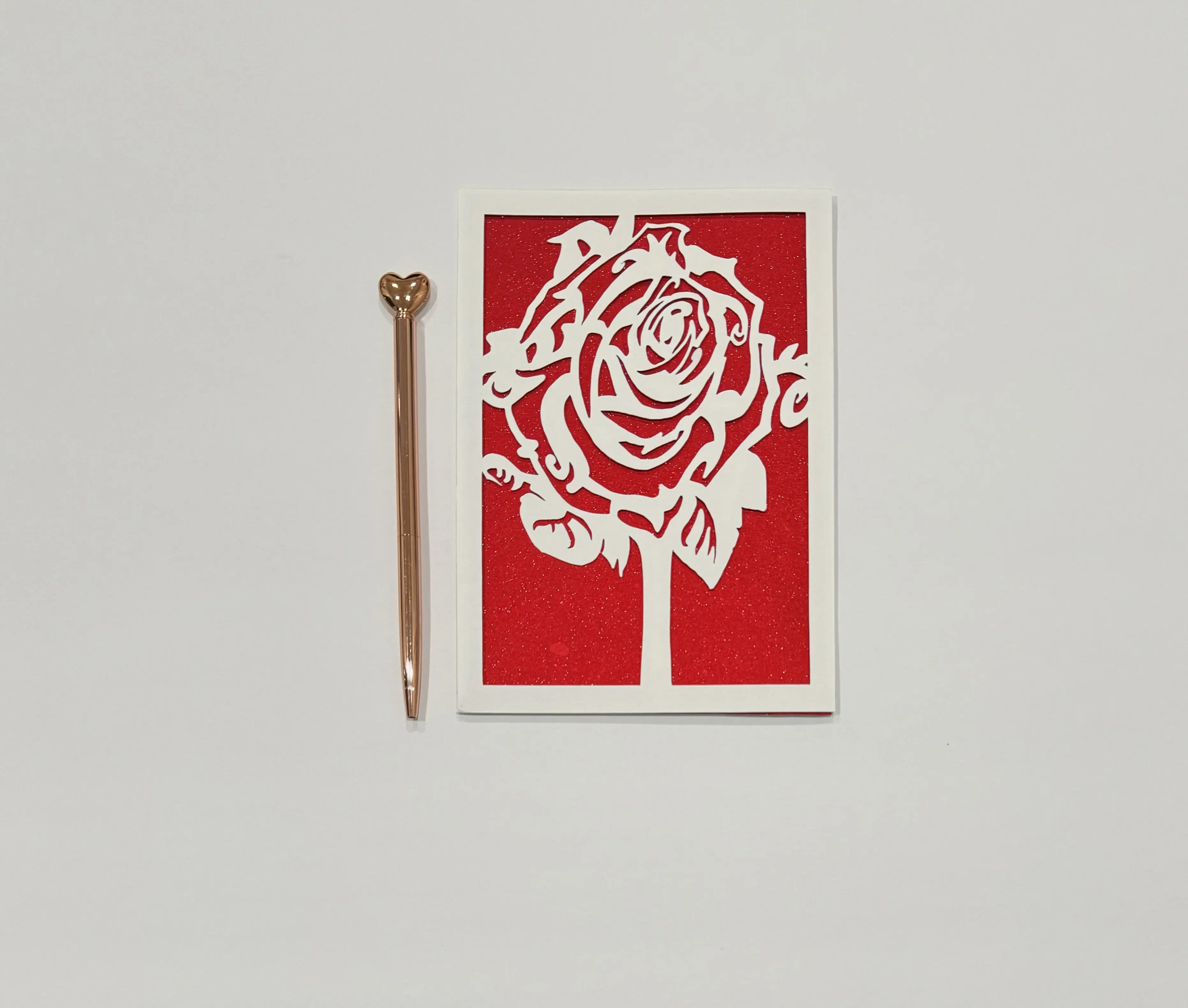 Single Rose Valentine Card