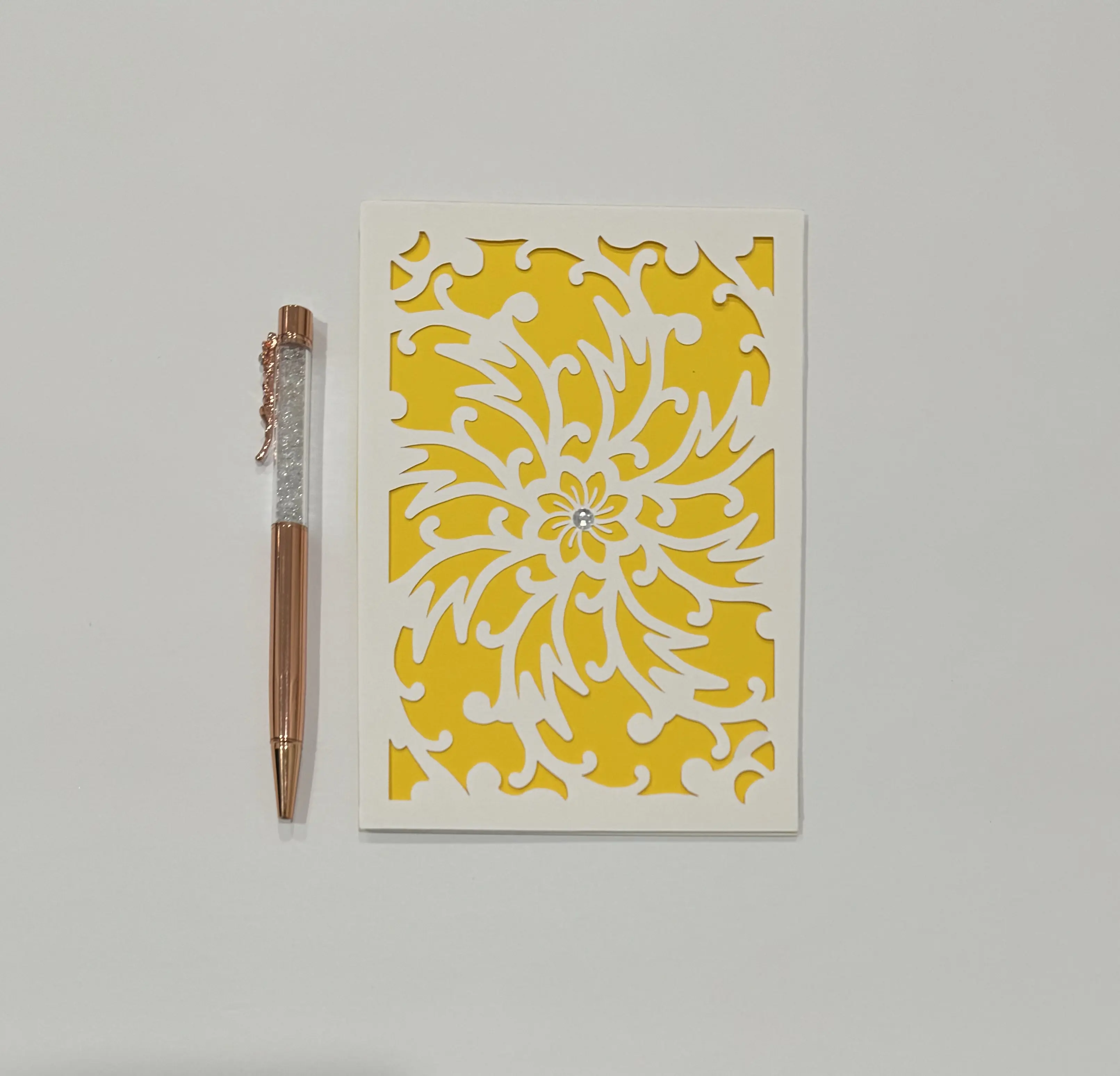 Yellow Chrysanthemum Card