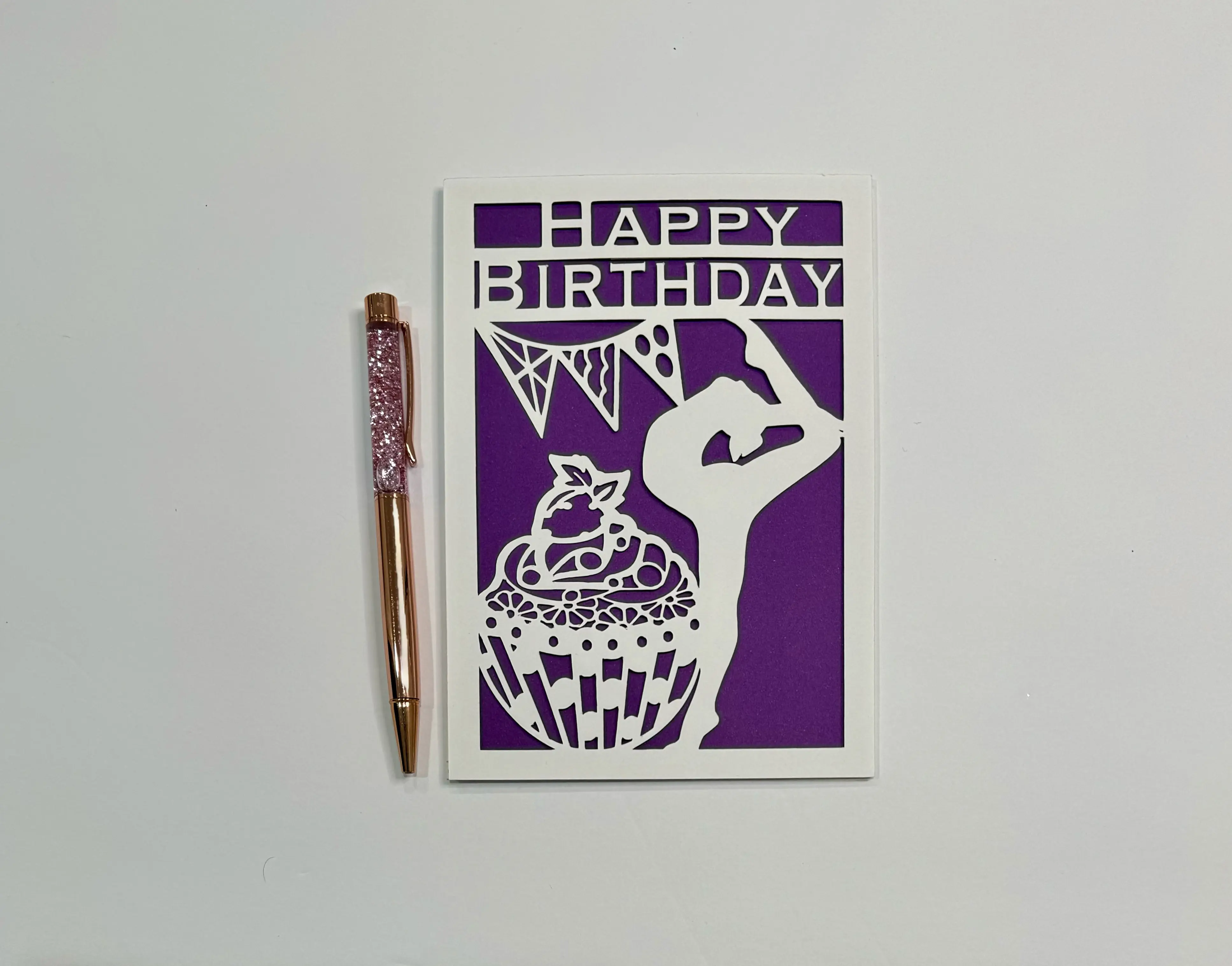 Gymnastics Birthday (Purple)