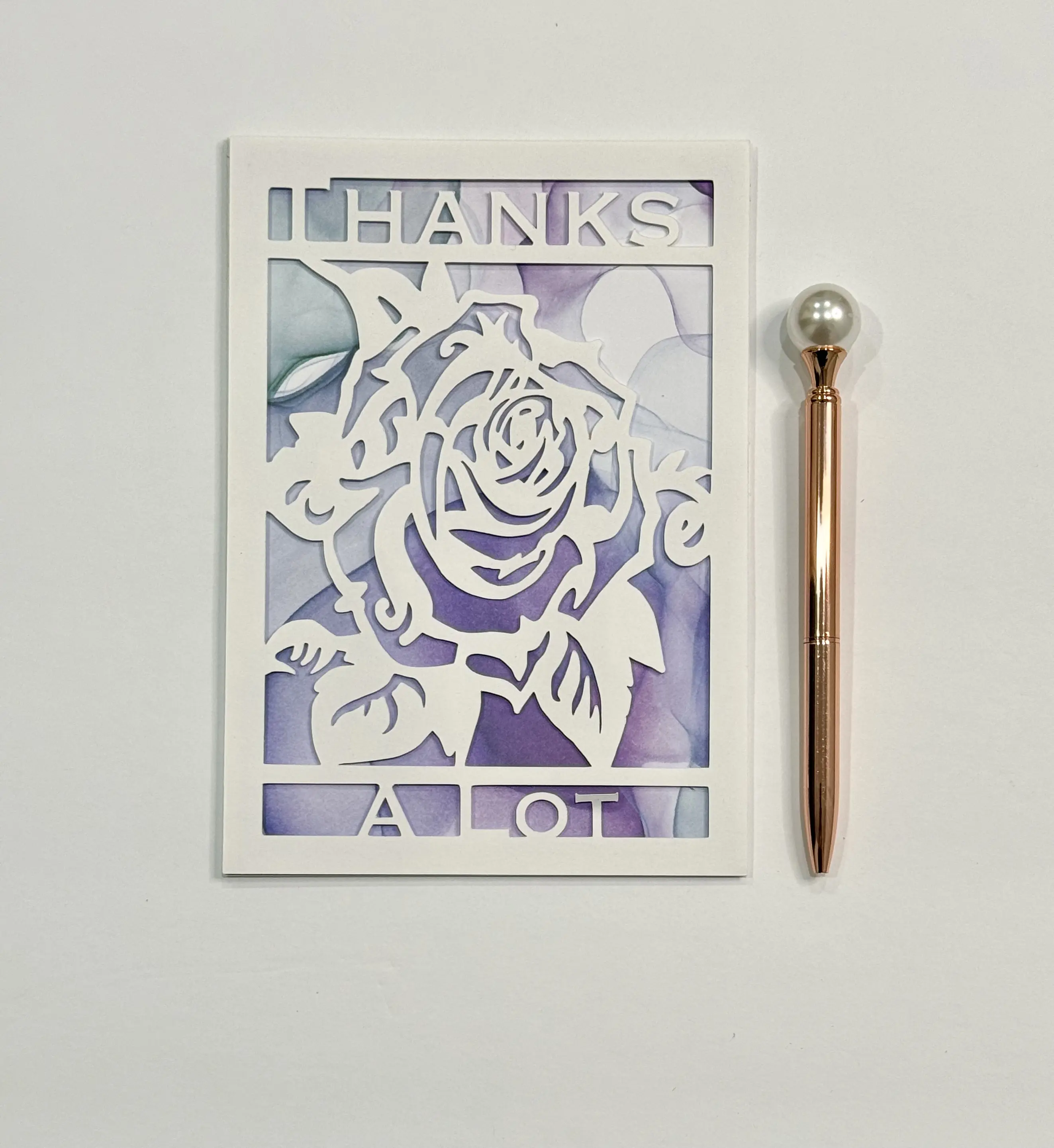 Thanks a Lot Rose Card