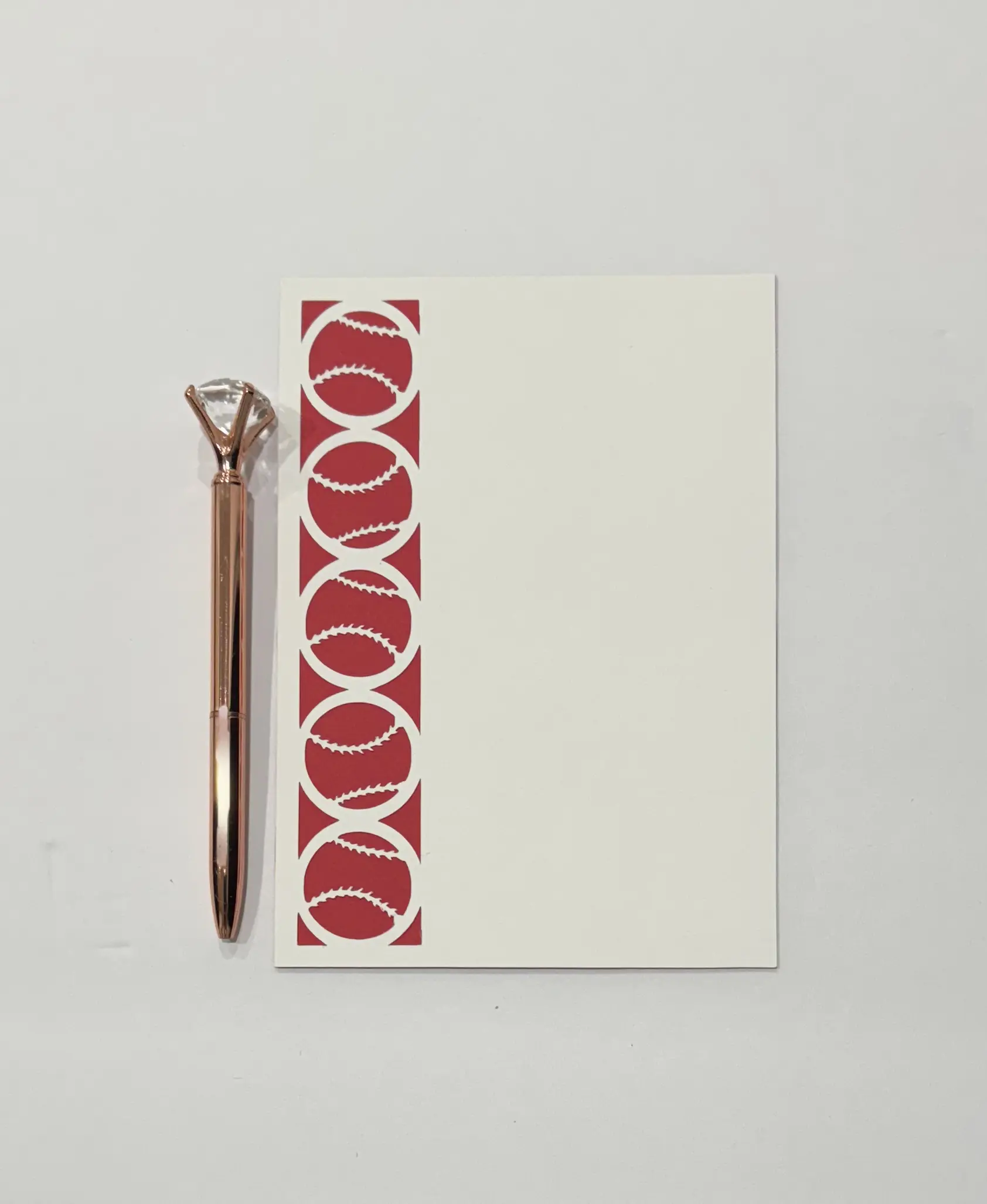 Baseball Notecard