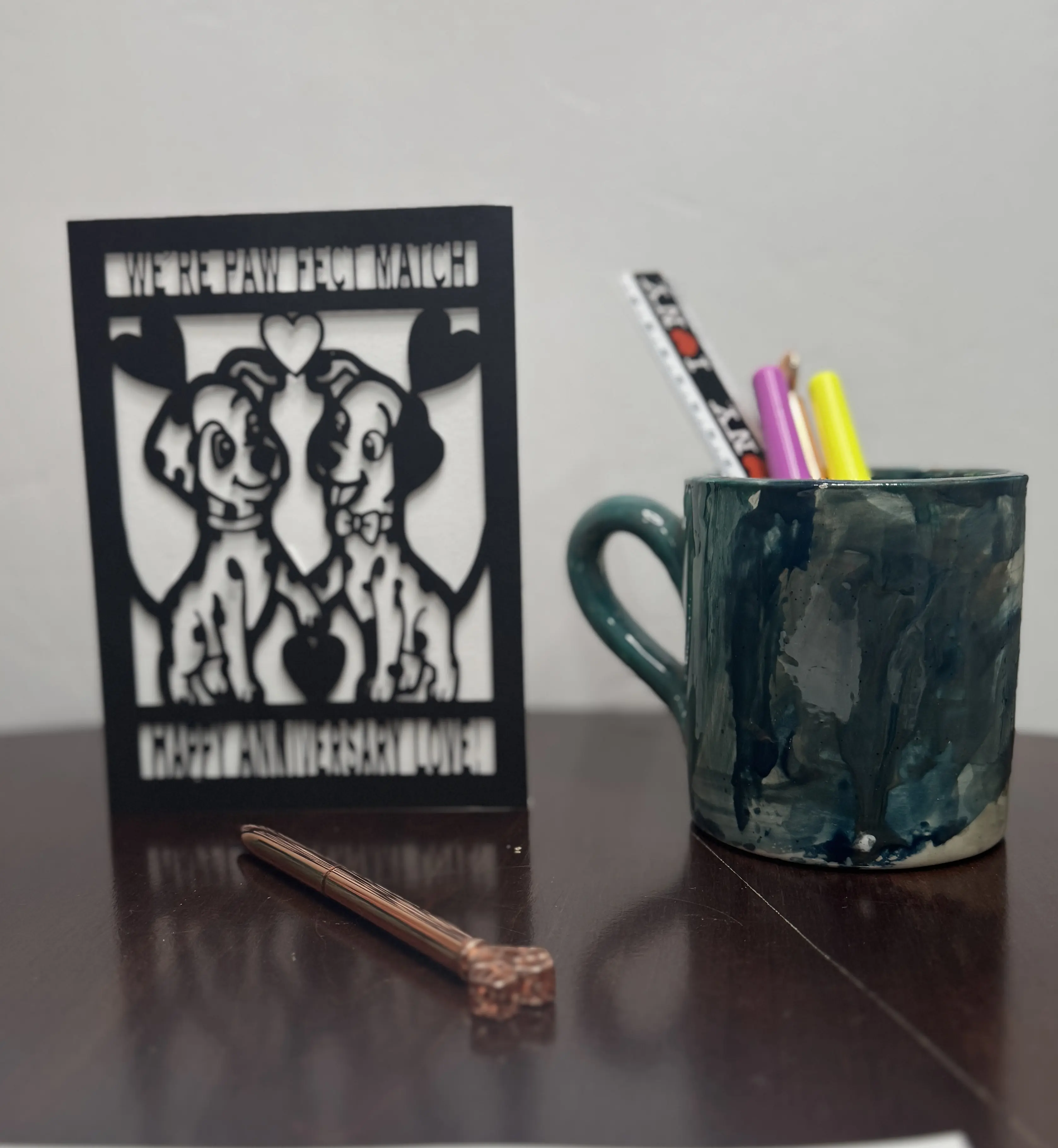 We're Pawfect Match Dog Sign