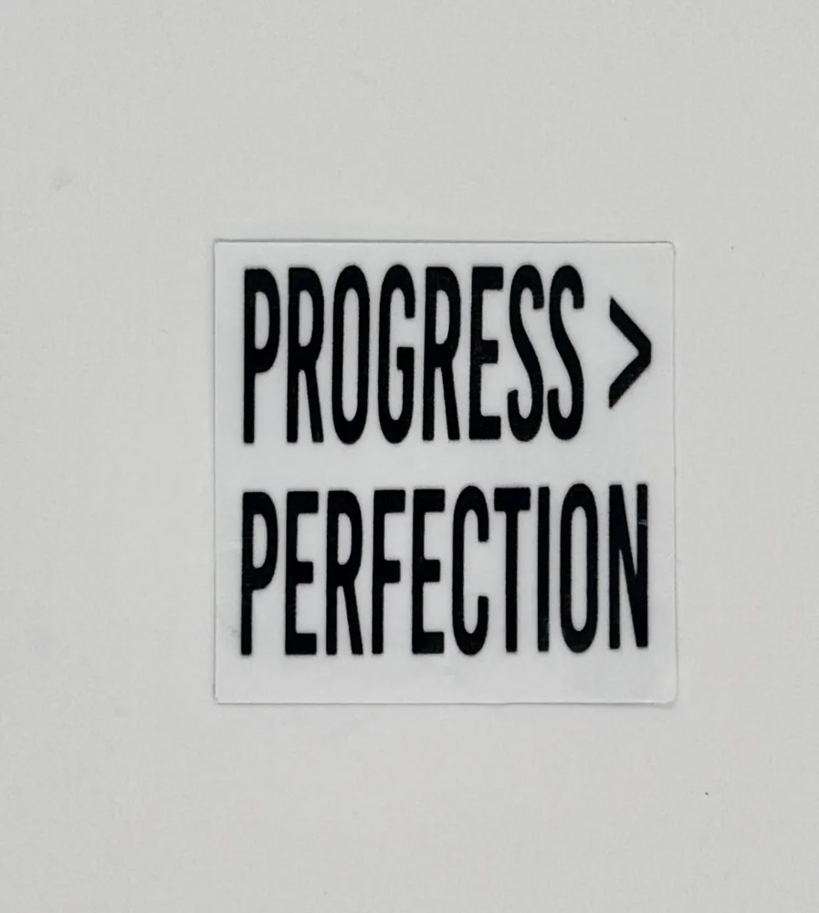 Progress Over Perfection Sticker