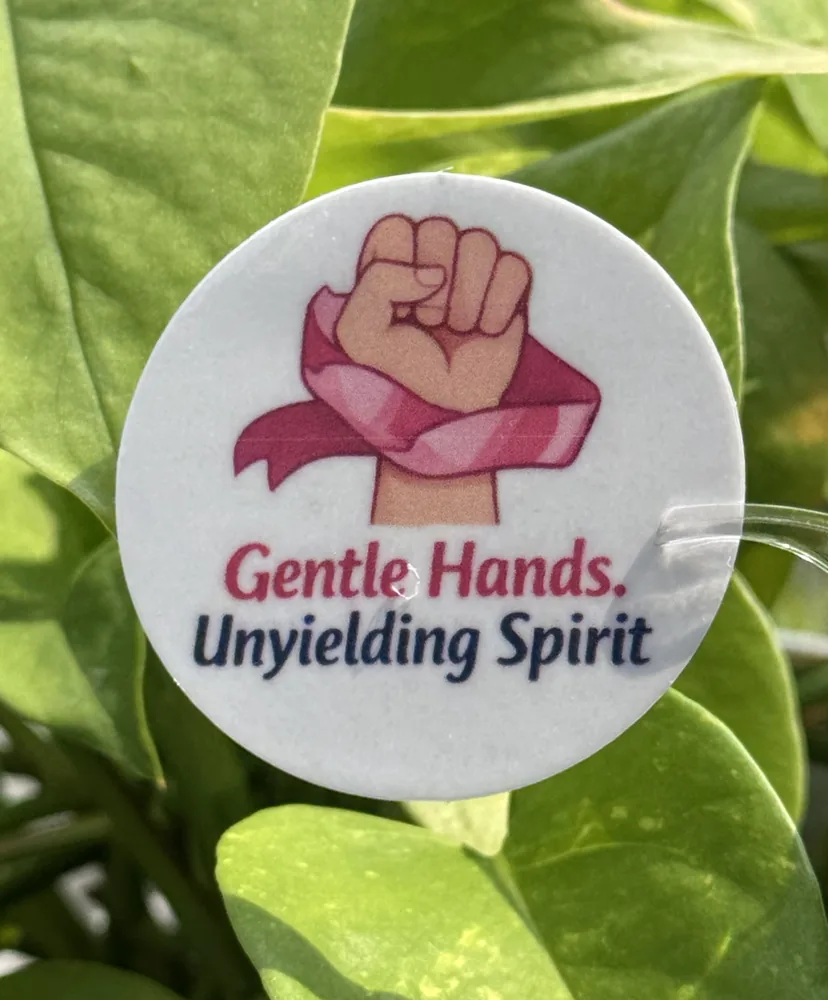 Gentle Hands Unyielding Spirit Sticker