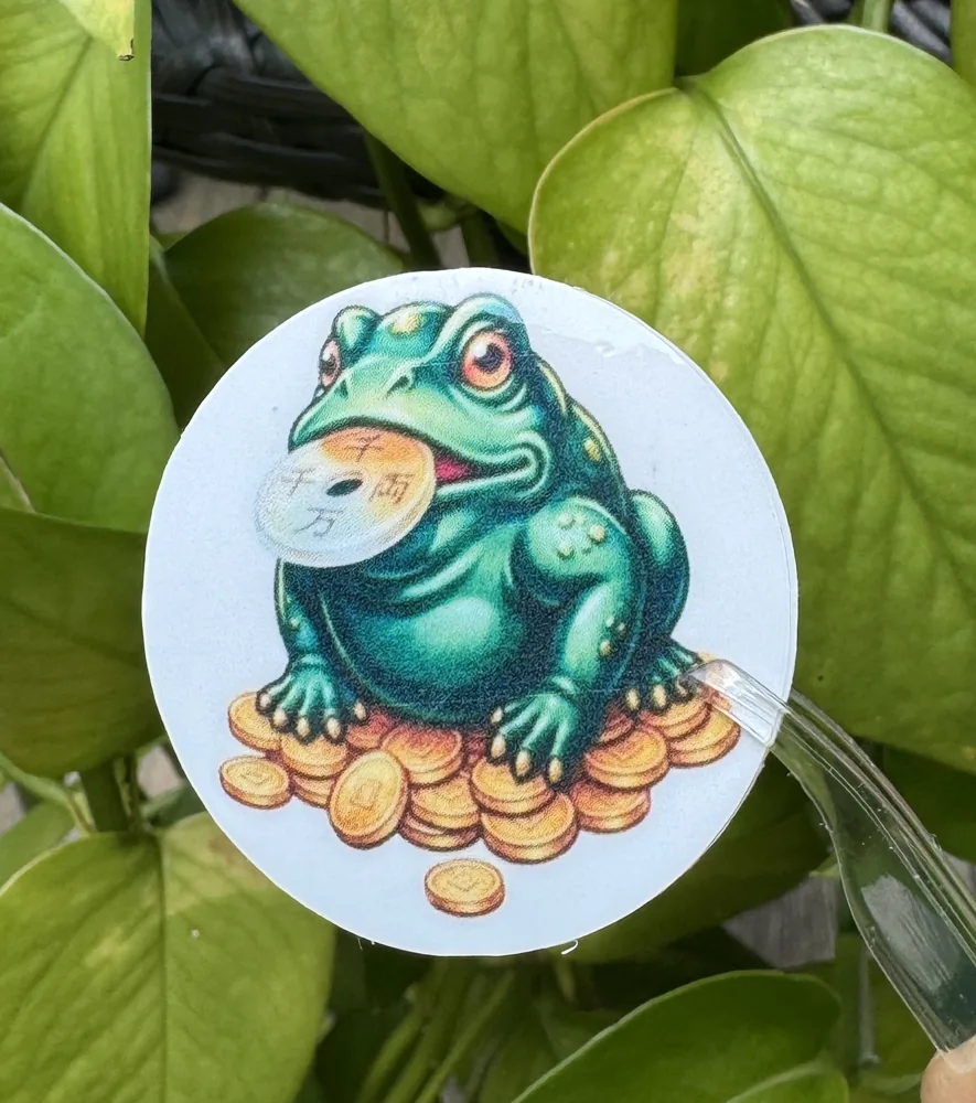 Money Frog Sticker