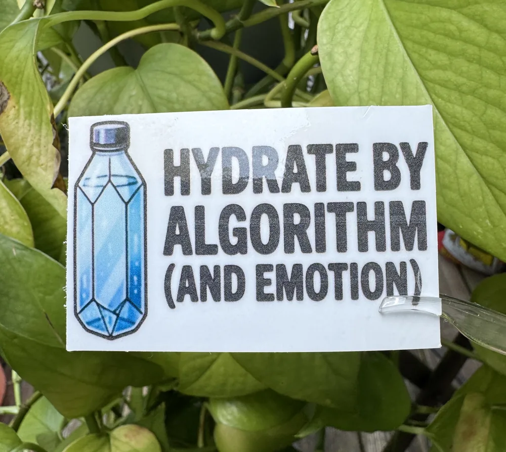 Hydrate By Algorithm Sticker