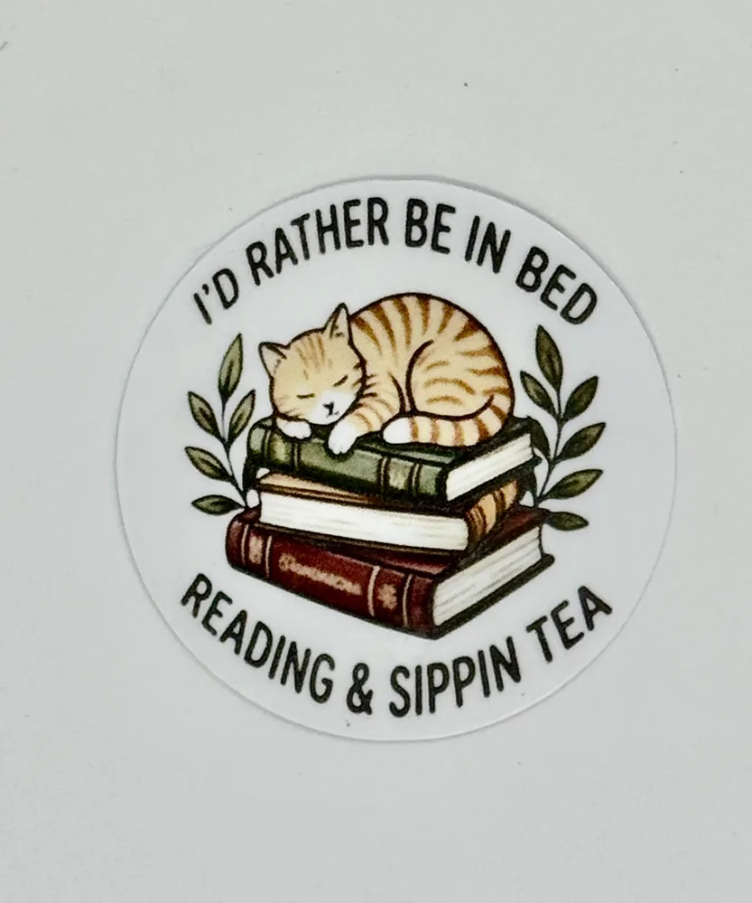 I'd Rather Be In Bed Sticker