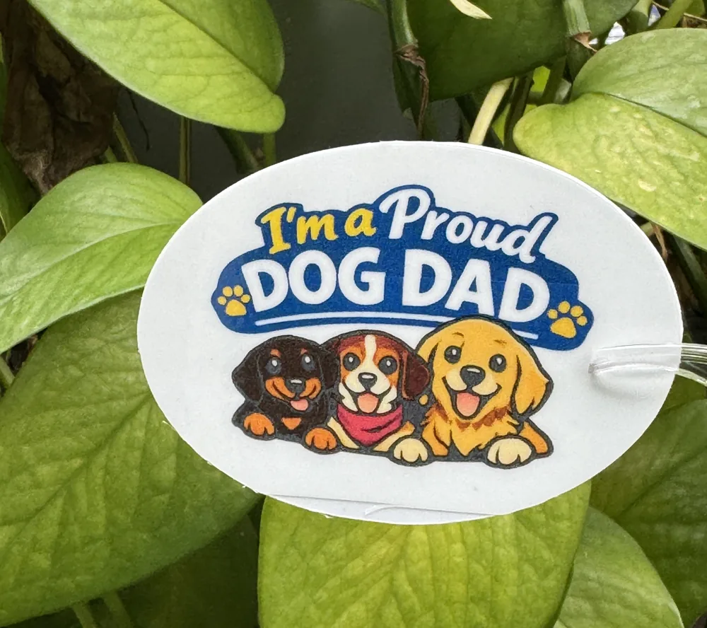 Proud Dog Dad Sticker