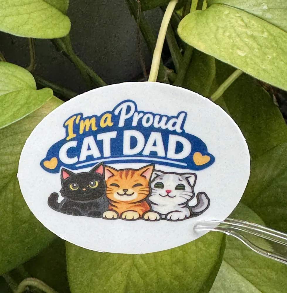 Proud Cat Dad Sticker