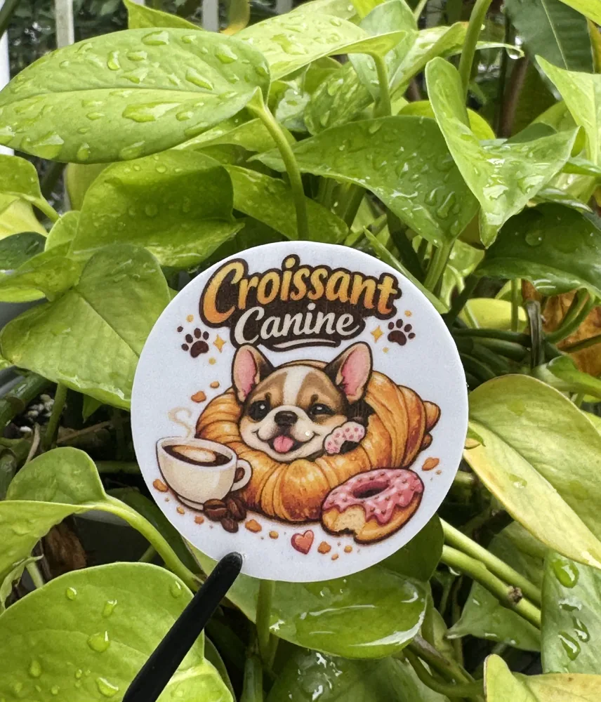 Croissant Canine Sticker